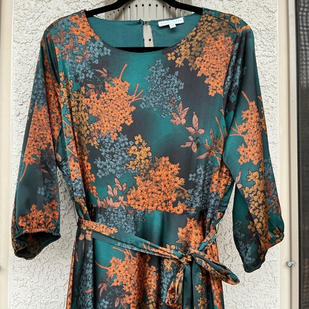 Baltic Born Green and Rust Floral Maxi Dress - Picture 7 of 16